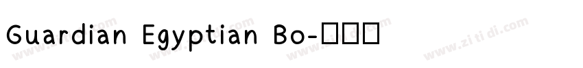 Guardian Egyptian Bo字体转换